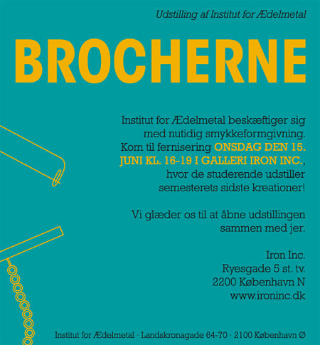 EXPO 'BROCHERNE' - Galleri Iron Inc., Copenhagen (DK) - 15-23 Juin 2011 dans Danemark (DK) Flyer_green1